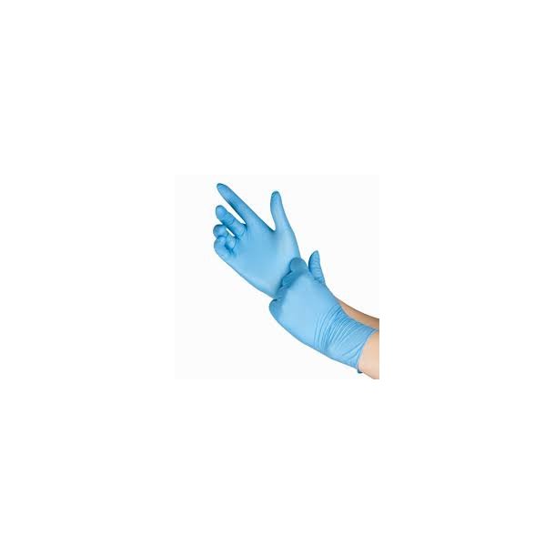 Nitrilhandsker Sensitiv Bl� Pudderfri 100 stk.��